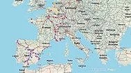 TrainTracker24’ün canlı haritasından bir ekran görüntüsü