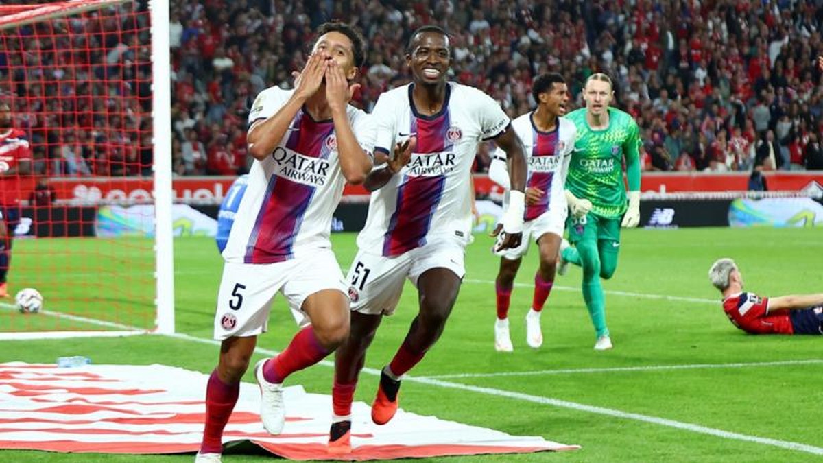 Marquinhos celebrates
