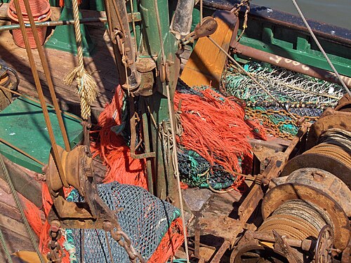 Belçika'da bir balıkçı teknesi