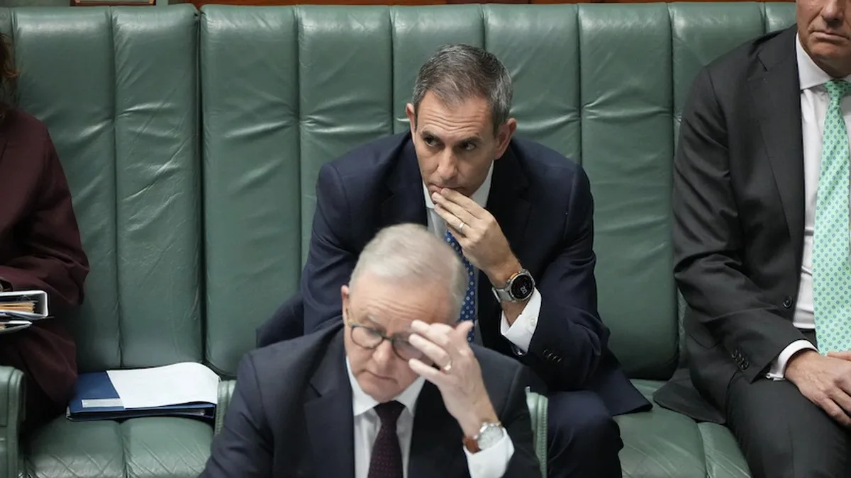Jim Chalmers and Anthony Albanese 