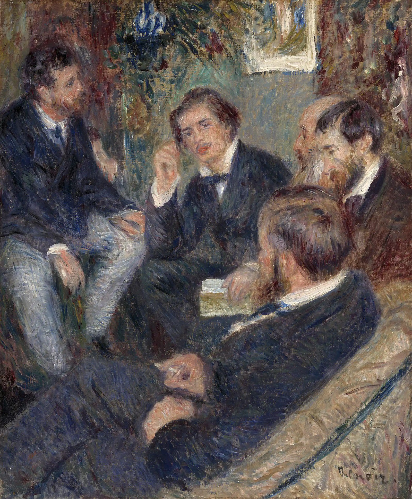 At Renoir’s Home, rue St-Georges by Pierre-Auguste Renoir (1876)