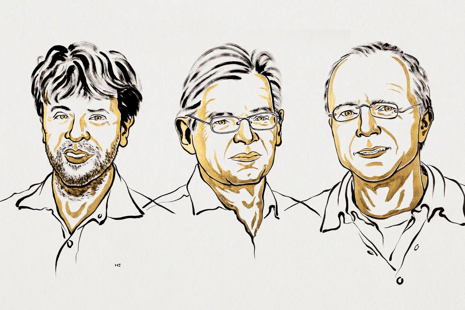 Karl Deisseroth, Peter Hegemann and Georg Nagel, winners of the 2026 Nobel prize in physiology or medicine.