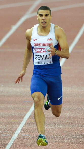 Adam Gemili at Zürich 2014 (cropped)