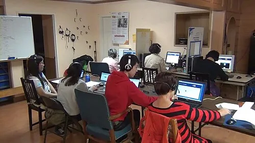 An example of civic engagement, in the form of phone banking